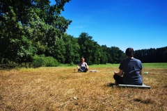 Pranayama im Wald