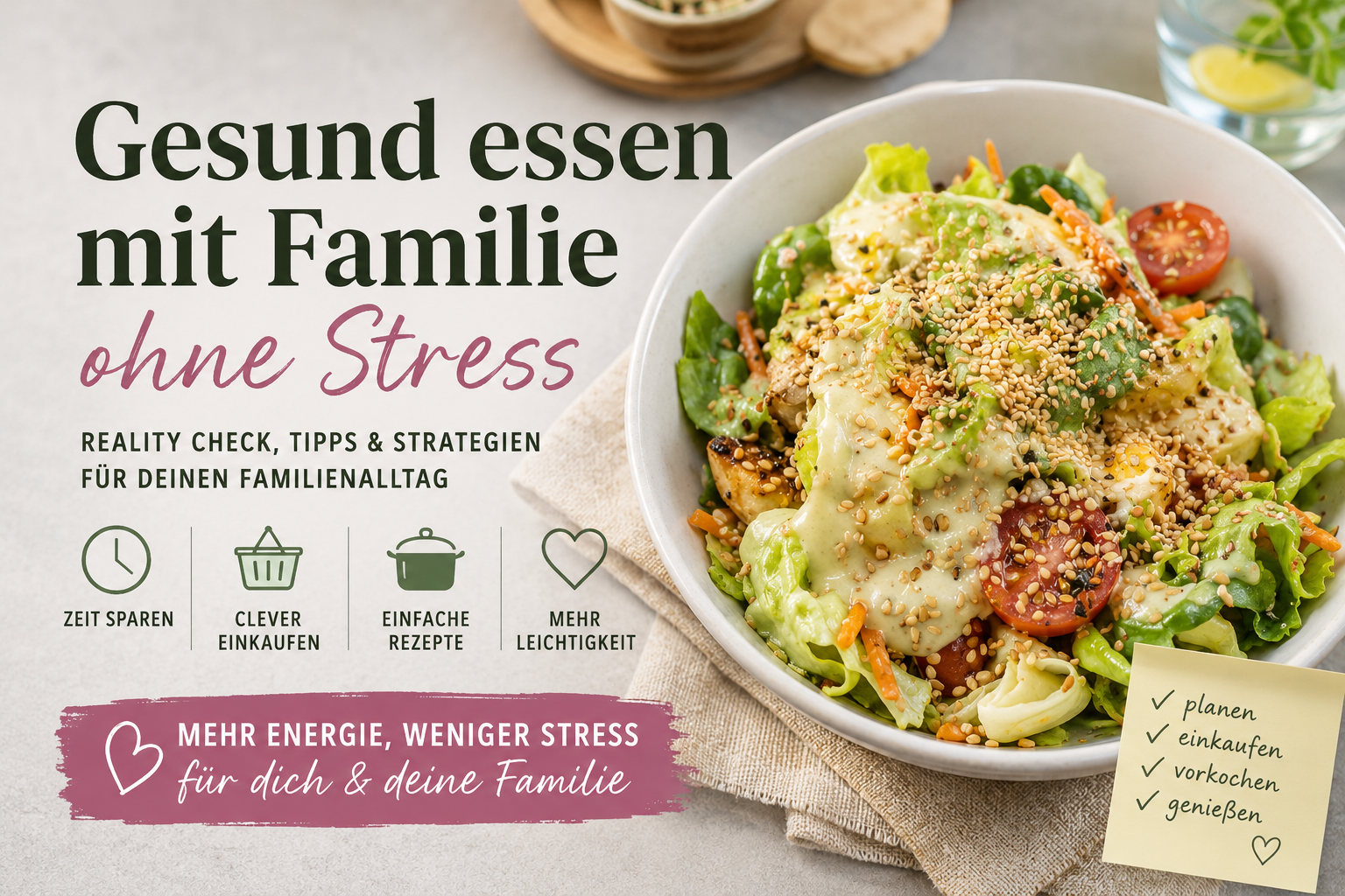 Gesundes Essen im Familienalltag, Fast Food, Bild KI generiert