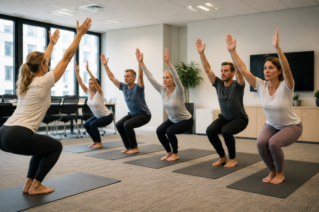 Firmenyoga Firmengesundheit Betriebliches Gesundheitsmanagement BGM Berlin