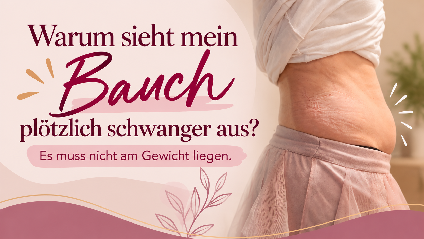 dicker bauch trotz training und richtiger ernährung (KI-generiertes Bild)